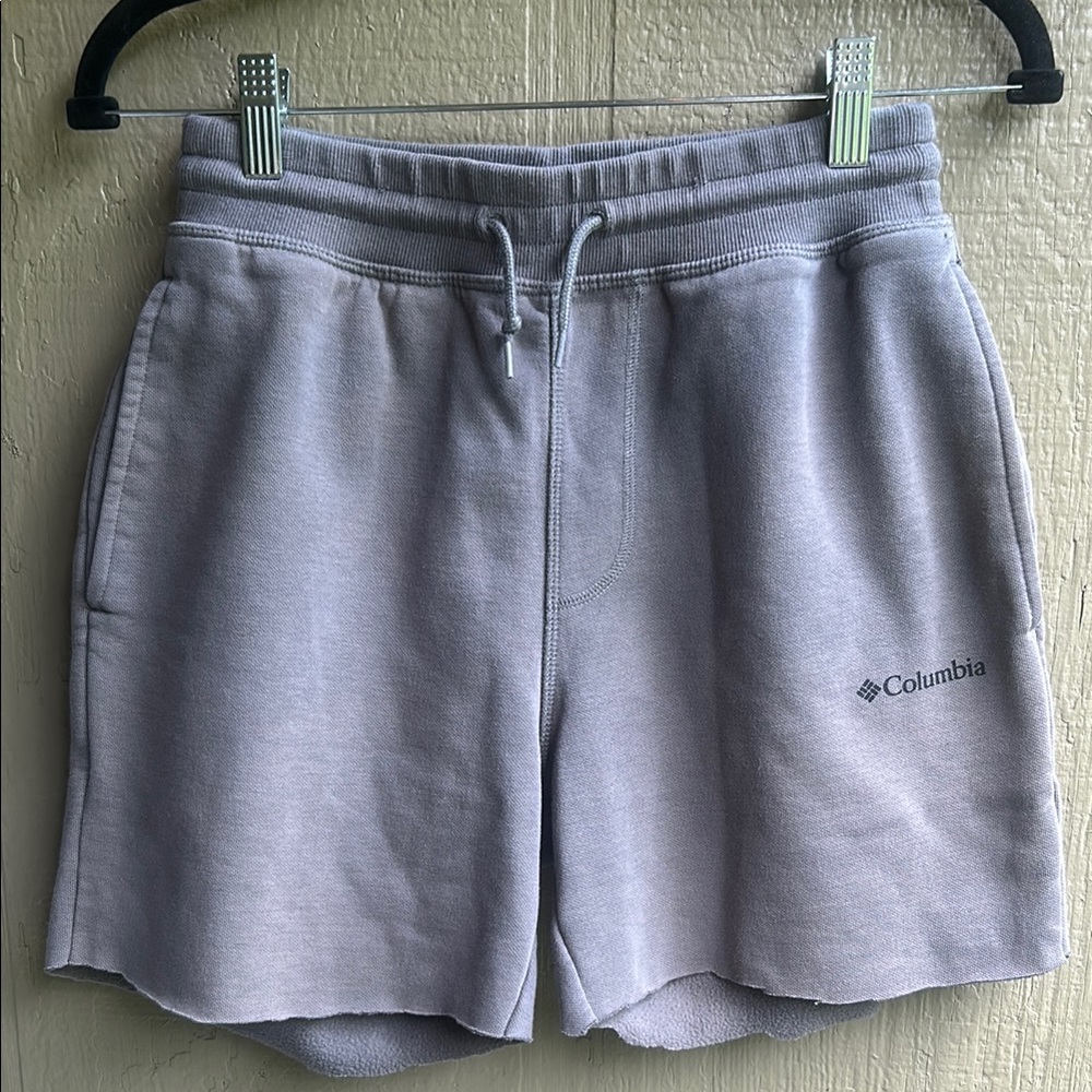 Columbia Light Gray Sweat Shorts Small